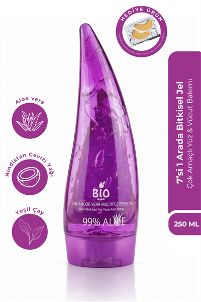 Bio Asia 7 Etkili Bitkisel Jel 250 ml – Aloe Vera & Yeşil Çay & Çay Ağacı Yağı