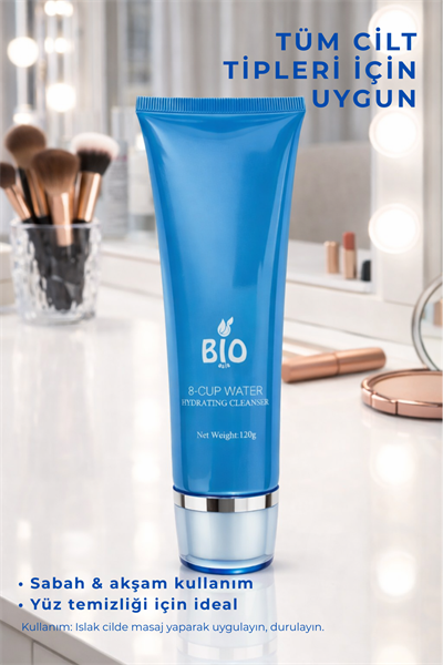 Bio Asia 8-Cup Cleansing Gel – Derin Temizlik, Gözenek Açıcı & Nem Dengeleyici Jel 120 ml