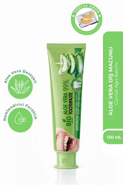 Bio Asia Aloe Vera Diş Macunu – Hassas Dişlere Uygun Yatıştırıcı & Doğal Temizlik 130 ml