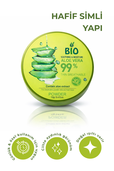 Bio Asia Aloe Vera Pudra – Yağ Kontrolü Sağlayan, Gözenek Gizleyen Hafif Matlaştırıcı
