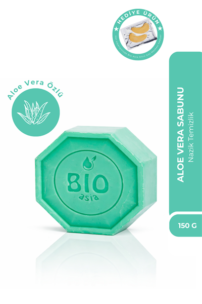 Bio Asia Aloe Vera Sabun – Nemlendirici, Yatıştırıcı ve Ferahlatıcı Doğal Bitkisel Sabun 150 gr