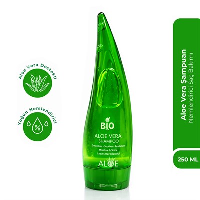 Bio AsiaBio Asia Aloe Vera Şampuan – Nemlendirici & Yumuşatıcı Günlük Saç Bakımı 250 ml