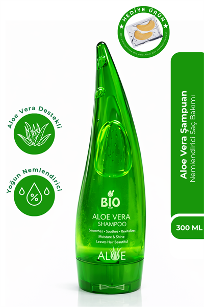 Bio AsiaBio Asia Aloe Vera Şampuan – Saç Derisini Yatıştıran, Kırılmayı Azaltan Bitkisel Bakım 300 ml