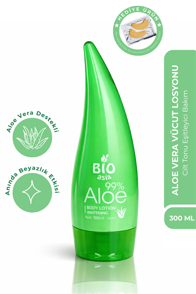 Bio Asia Aloe Vera Vücut Losyonu – Derin Nemlendiren, Ferahlatıcı & Yatıştırıcı Bakım 300 ml