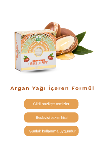 Bio Asia Argan Yağlı Sabun – Besleyici, Onarıcı & Yoğun Nemlendirici Cilt Bakımı 150 gr