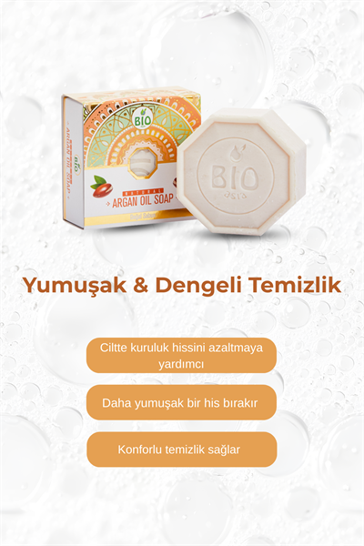 Bio Asia Argan Yağlı Sabun – Besleyici, Onarıcı & Yoğun Nemlendirici Cilt Bakımı 150 gr