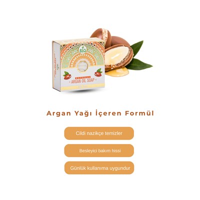 Bio Asia Argan Yağlı Sabun – Besleyici, Onarıcı & Yoğun Nemlendirici Cilt Bakımı 150 gr