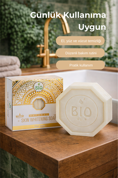 Bio Asia Beyazlatıcı Sabun – Cilt Tonu Eşitleyen & Leke Açıcı Etkili Aydınlatıcı Sabun 150 gr