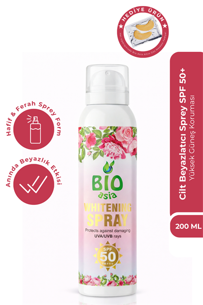 Bio Asia Beyazlatıcı Vücut Spreyi – Anında Beyazlık Veren & Cilt Tonu Eşitleyen Vücut Spreyi 200 ml
