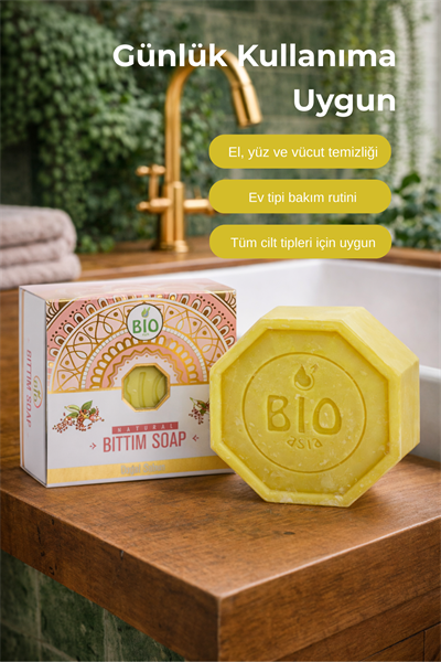 Bio Asia Bıttım Sabunu – Saç Derisini Güçlendiren & Arındırıcı Doğal Saç Sabunu 150 gr
