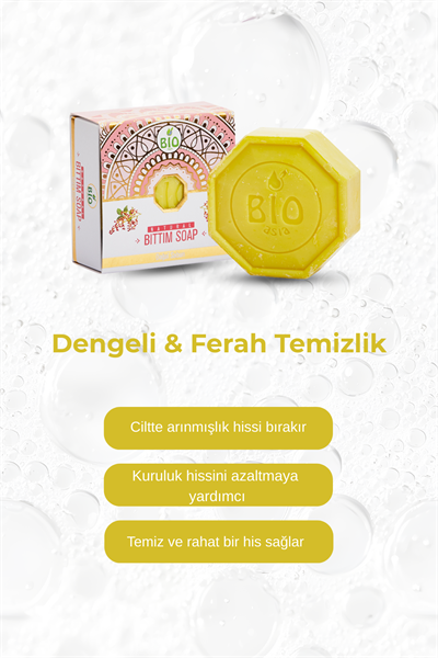 Bio Asia Bıttım Sabunu – Saç Derisini Güçlendiren & Arındırıcı Doğal Saç Sabunu 150 gr
