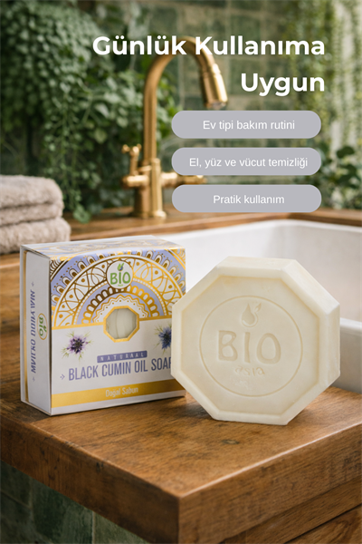 Bio Asia Çörek Otu Sabunu – Arındırıcı, Cilt Yenileyici Doğal Sabun 150 gr