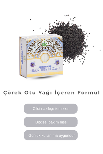 Bio Asia Çörek Otu Sabunu – Arındırıcı, Cilt Yenileyici Doğal Sabun 150 gr
