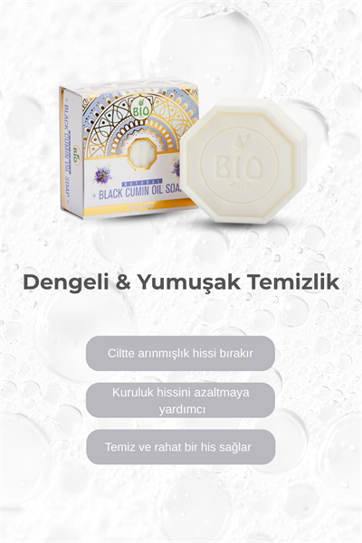 Bio Asia Çörek Otu Sabunu – Arındırıcı, Cilt Yenileyici Doğal Sabun 150 gr