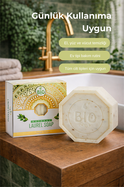 Bio Asia Defne Sabunu – Geleneksel Antibakteriyel & Arındırıcı Doğal Sabun 150 g