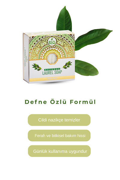 Bio Asia Defne Sabunu – Geleneksel Antibakteriyel & Arındırıcı Doğal Sabun 150 g