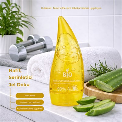 Bio Asia Ginseng Enerji & Q10 Nem Jeli – Yorgun Ciltleri Canlandırıcı 120 ml