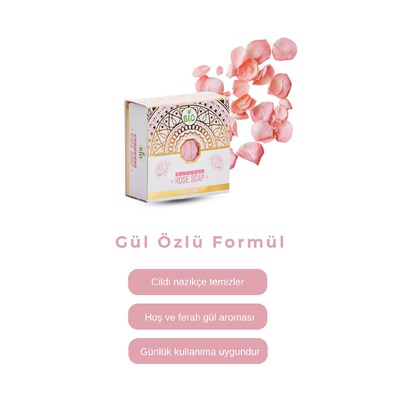 Bio Asia Gül Sabunu – Aydınlatıcı & Mis Kokulu Bitkisel Yumuşatma Etkisi 150 gr