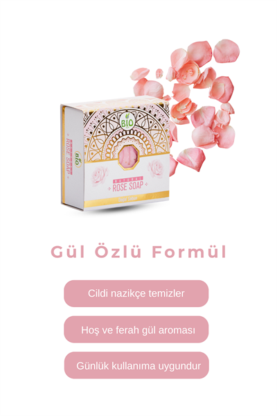 Bio Asia Gül Sabunu – Aydınlatıcı & Mis Kokulu Bitkisel Yumuşatma Etkisi 150 gr