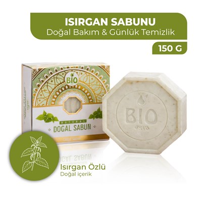 Bio Asia Isırgan Sabunu – Saç Köklerini Güçlendiren & Arındırıcı Bitkisel Sabun 150 gr