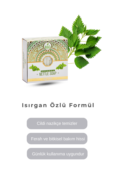 Bio Asia Isırgan Sabunu – Saç Köklerini Güçlendiren & Arındırıcı Bitkisel Sabun 150 gr