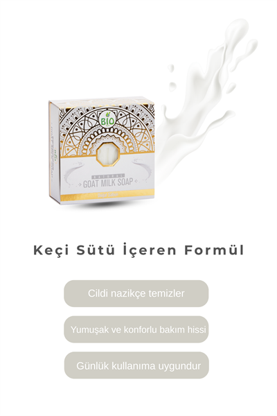 Bio Asia Keçi Sütü Sabunu – Cildi Besleyen, Yumuşatan & Nem Dengeleyen Doğal Sabun 150 gr