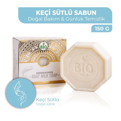 Bio Asia Keçi Sütü Sabunu – Cildi Besleyen, Yumuşatan & Nem Dengeleyen Doğal Sabun 150 gr
