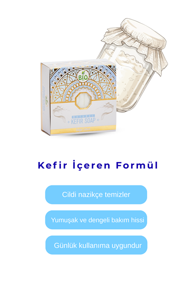Bio Asia Kefir Sabunu – Cilt Bariyerini Güçlendiren Probiyotik Etkili Sabun 150 gr