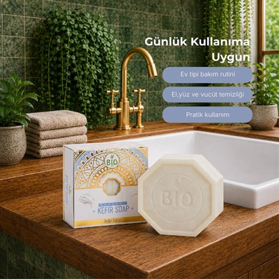 Bio Asia Kefir Sabunu – Cilt Bariyerini Güçlendiren Probiyotik Etkili Sabun 150 gr