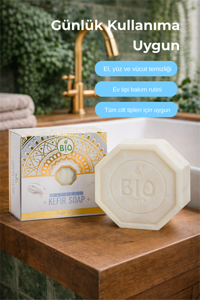 Bio Asia Kefir Sabunu – Cilt Bariyerini Güçlendiren Probiyotik Etkili Sabun 150 gr