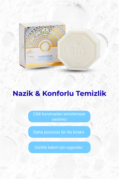 Bio Asia Kefir Sabunu – Cilt Bariyerini Güçlendiren Probiyotik Etkili Sabun 150 gr