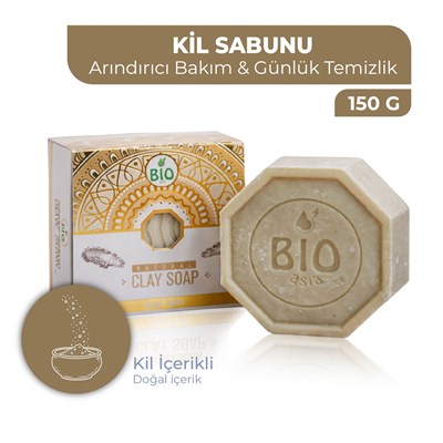 Bio Asia Kil Sabunu – Gözenek Sıkılaştırıcı & Arındırıcı Yağ Dengeleyici Sabun 150 gr