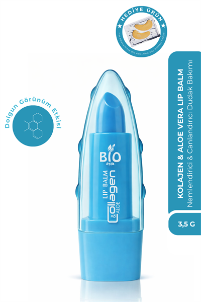 Bio Asia Kolajen & Aloe Vera Lip Balm – Dolgunlaştırıcı & Nem Canlandırıcı Dudak Bakımı