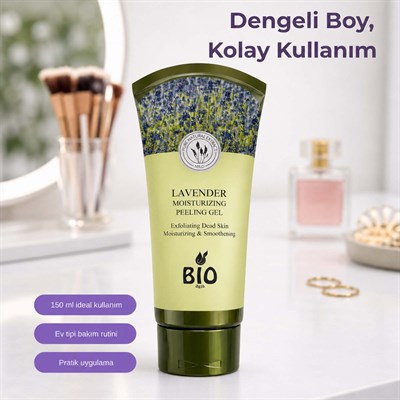 Bio Asia Lavanta Peeling Jel – Cildi Arındıran, Sakinleştirici & Rahatlatıcı Etki 150 ml