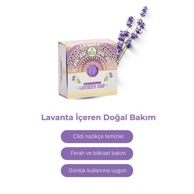 Bio Asia Lavanta Sabunu – Sakinleştirici, Rahatlatıcı Aromaterapi Etkili Sabun 150 gr