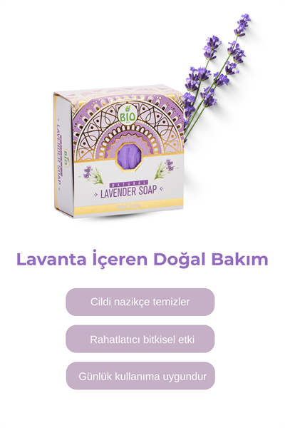 Bio Asia Lavanta Sabunu – Sakinleştirici, Rahatlatıcı Aromaterapi Etkili Sabun 150 gr