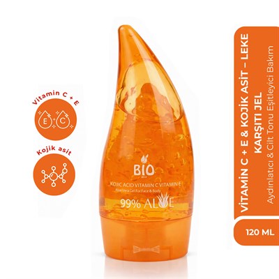 Bio Asia Leke Açıcı & Parlatıcı Jel – Kojic Acid Destekli Cilt Bakımı 120 ml
