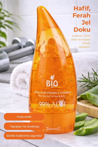 Bio Asia Leke Açıcı & Parlatıcı Jel – Kojic Acid Destekli Cilt Bakımı 120 ml