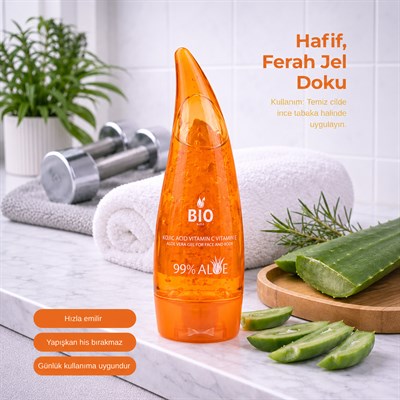 Bio Asia Leke Karşıtı Jel – Vitamin C+E & Kojic Acid Aydınlatıcı Cilt Tonu Eşitleyici 250 ml