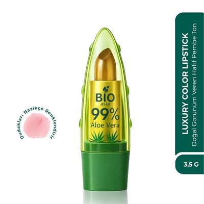 Bio Asia Luxury Color Lipstick – Yoğun Nemli, Kadifemsi Doku & Uzun Süre Kalıcı Renk (Pembe)