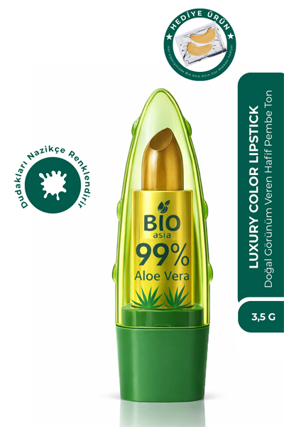 Bio Asia Luxury Color Lipstick – Yoğun Nemli, Kadifemsi Doku & Uzun Süre Kalıcı Renk (Pembe)