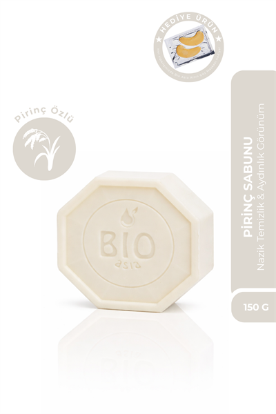 Bio Asia Pirinç Sabunu – Cilt Aydınlatıcı, Leke Görünümünü Azaltmaya Yardımcı Doğal Sabun 150 gr