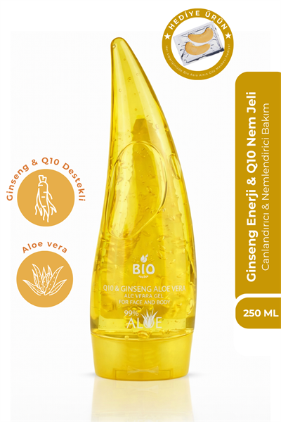 Bio Asia Q10 + Ginseng Enerji Jeli – Cilt Yenileyici, Canlandırıcı & Nemlendirici 250 ml