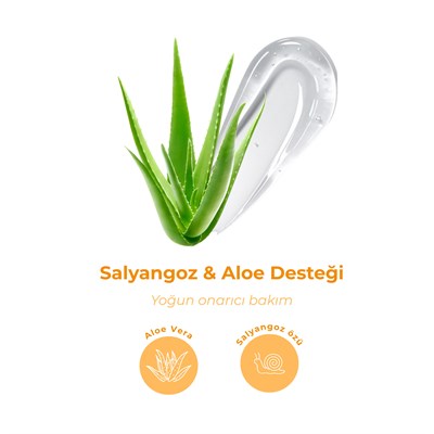 Bio Asia Salyangoz & Aloe Vera Jel – Akne Karşıtı, Cilt Yenileyici & Sıkılaştırıcı 300 ml