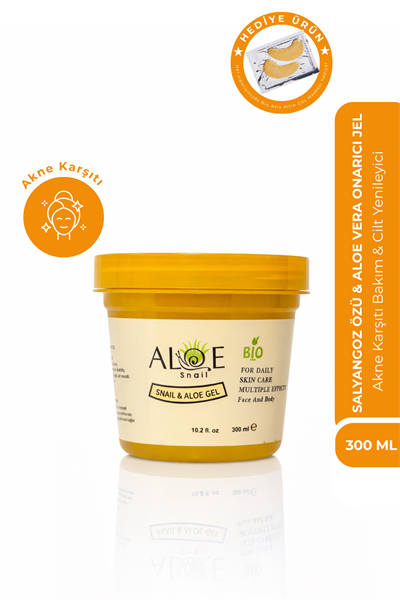Bio Asia Salyangoz & Aloe Vera Jel – Akne Karşıtı, Cilt Yenileyici & Sıkılaştırıcı 300 ml