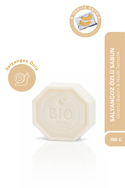 Bio Asia Salyangoz Özlü Onarıcı Sabun – Cilt Yenileyici, Leke Görünümü Azaltıcı Sabun 150 gr