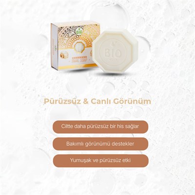 Bio Asia Salyangoz Özlü Onarıcı Sabun – Cilt Yenileyici, Leke Görünümü Azaltıcı Sabun 150 gr