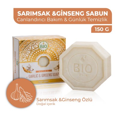 Bio Asia Sarımsak + Ginseng Sabunu – Saç Dökülmesi Karşıtı Güçlendirici Özlü Sabun 150 gr