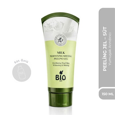 Bio Asia Süt Peeling Jel – Cildi Yumuşatan, Ölü Derileri Nazikçe Arındıran Süt Özlü Formül 150 ml