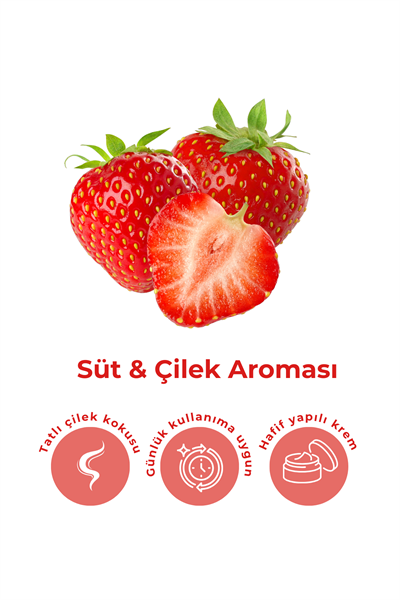 Bio Asia Sütlü Çilek El Kremi – Yumuşatıcı, Mis Kokulu Yoğun Nemlendirme 30 gr
